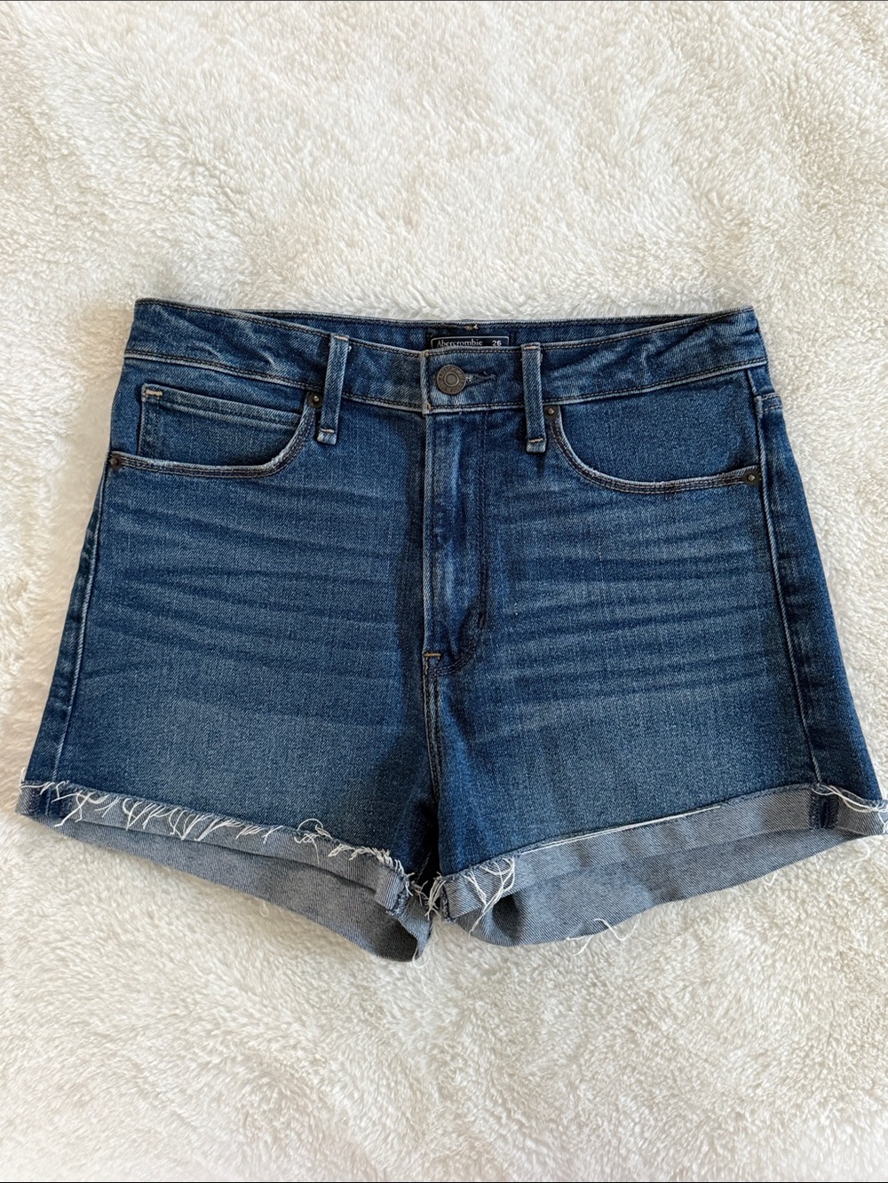 Abercrombie & Fitch Women’s Blue Denim Cutoff Shorts